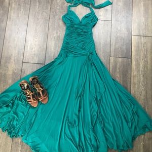 {BCBGMaxAzria} Seafoam Dress Goddess Gown S